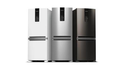 Imagem de Geladeira Brastemp Eclipse Collection Frost Free Inverse A+++ 447 Litros Cor Black Inox com Smart Flow e Fresh Box - BRE57FE