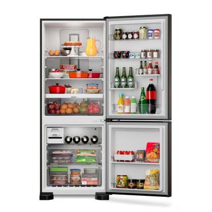 Imagem de Geladeira Brastemp Eclipse Collection Frost Free Inverse A+++ 447 Litros Cor Black Inox com Smart Flow e Fresh Box - BRE57FE