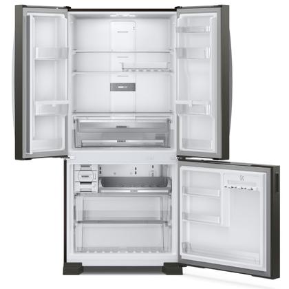 Imagem de Geladeira Brastemp French Door 554 Litros Inverse Black Inox 110V BRO85AEANA