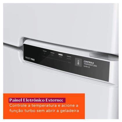 Imagem de Geladeira Brastemp Frost Free Duplex 375 Litros Cor Branca - BRM44HB