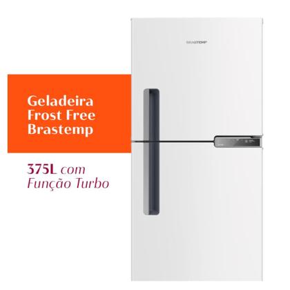 Imagem de Geladeira Brastemp Frost Free Duplex 375 Litros Cor Branca - BRM44HB