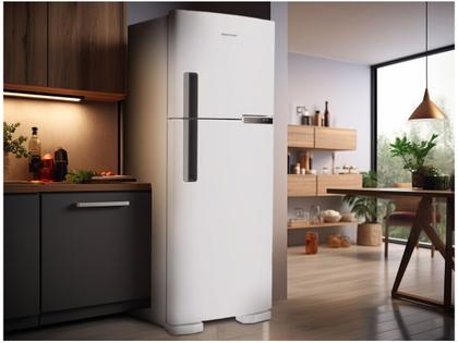 Imagem de Geladeira Brastemp Frost Free Duplex 375L Branco com Compartimento Extrafrio Fresh Zone BRM44HB