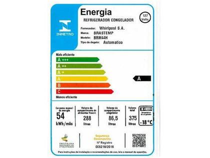 Imagem de Geladeira Brastemp Frost Free Duplex 375L Branco com Compartimento Extrafrio Fresh Zone BRM44HB