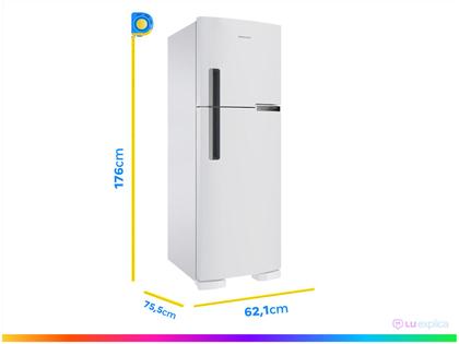 Imagem de Geladeira Brastemp Frost Free Duplex 375L Branco com Compartimento Extrafrio Fresh Zone BRM44HB