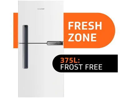 Imagem de Geladeira Brastemp Frost Free Duplex 375L Branco com Compartimento Extrafrio Fresh Zone BRM44HB