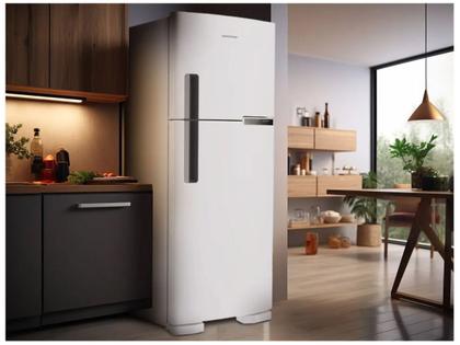 Imagem de Geladeira Brastemp Frost Free Duplex 375L Branco com Compartimento Extrafrio Fresh Zone BRM44HB
