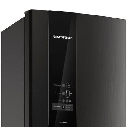 Imagem de Geladeira Brastemp Frost Free Duplex 400 Litros Inox Com Freezer Control BRM54JKANA 127V