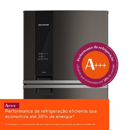 Imagem de Geladeira Brastemp Frost Free Duplex 463 Litros Black Inox Fresh Box - BRM55FE