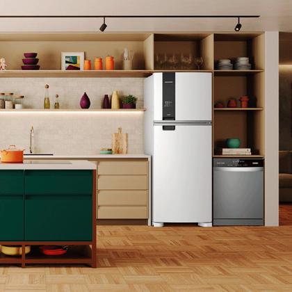 Imagem de Geladeira Brastemp Frost Free Duplex A+++ 463 Litros Branca Fresh Box - BRM55FB