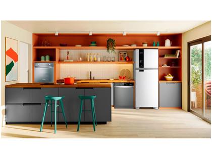 Imagem de Geladeira Brastemp Frost Free Duplex A+++ 463 Litros Cor Branca com Fresh Box e Cold Room - BRM55FB
