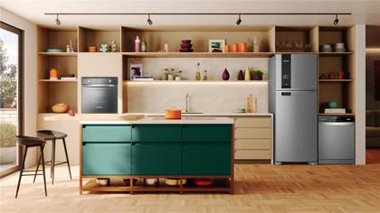 Geladeira Brastemp Frost Free Duplex A+++ 463 Litros Cor Inox com Fresh Box e Cold Room - BRM55FK Imagem de Geladeira Brastemp Frost Free Duplex A+++ 463 Litros Cor Inox com Fresh Box e Cold Room - BRM55FK