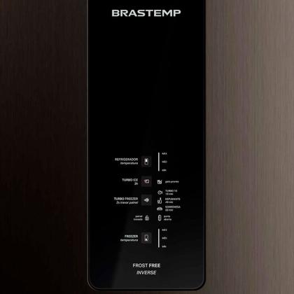 Imagem de Geladeira Brastemp Frost Free Inverse 447 Litros Inox Com Smart Flow e Fresh Box