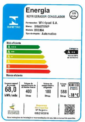 Geladeira Brastemp Frost Free Inverse 588 litros Branca com Smart Bar BRE85AB Imagem de Geladeira Brastemp Frost Free Inverse 588 litros Branca com Smart Bar BRE85AB