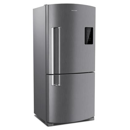 Imagem de Geladeira Brastemp Frost Free Inverse 588 Litros Cor Inox com Smart Bar - BRE85AK