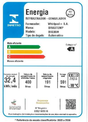 Imagem de Geladeira Brastemp Frost Free Inverse 591 Litros Branca - BRE85MB