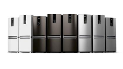 Imagem de Geladeira Brastemp Frost Free Inverse A+++ 479 Litros Cor Inox com Super Capacidade e Smart Flow - BRE58FK