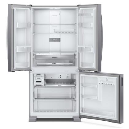 Geladeira Brastemp Frost Free Side Inverse 3 Portas A+++ 554 litros cor Inox - BRO85AK Imagem de Geladeira Brastemp Frost Free Side Inverse 3 Portas A+++ 554 litros cor Inox - BRO85AK