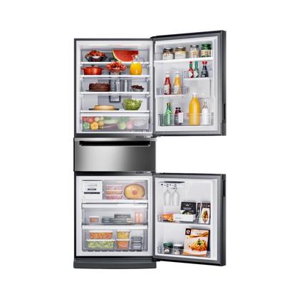 Imagem de Geladeira Brastemp Inverse 3 Frost Free 419 Litros Cor Inox com Freeze Control Pro - BRY59CK