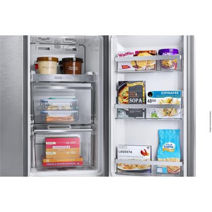 Imagem de Geladeira Brastemp Inverse 4 Frost Free 543 Litros Cor Inox com Convertible Space - BRO90AK