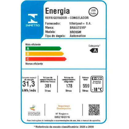 Imagem de Geladeira BRO85MK 554 Litros Frost Free French Door Brastemp