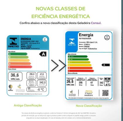 Geladeira Consul Frost Free 342 litros Branca com Gavetão Hortifruti - CRB39AB Imagem de Geladeira Consul Frost Free 342 litros Branca com Gavetão Hortifruti - CRB39AB