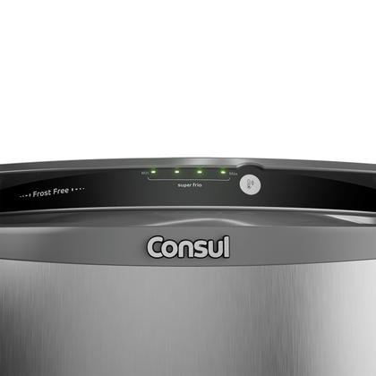 Imagem de Geladeira Consul Frost Free 342 Litros Cor Inox com Gavetão Hortifruti - CRB39AK