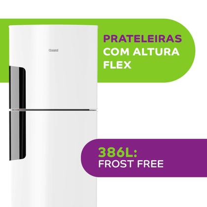 Imagem de Geladeira Consul Frost Free Duplex 386 Litros com Altura Flex Cor branca CRM44AB
