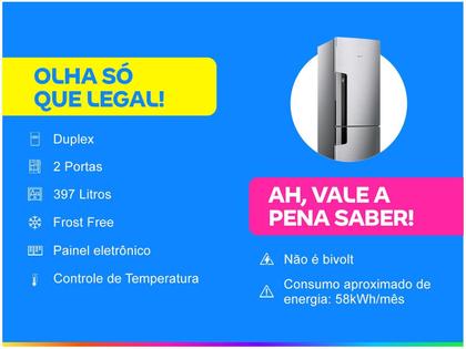 Imagem de Geladeira Consul Frost Free Evox 397L CRE44AK