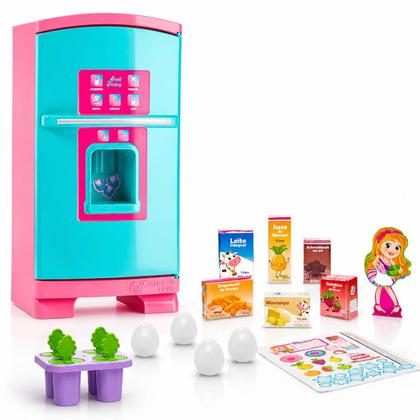Imagem de Geladeira Cozinha Brinquedo Infantil Grande 50cm