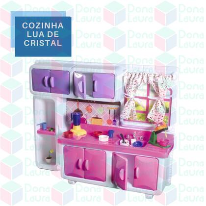 Imagem de Geladeira Cozinha Completa Brinquedo Menina Lua de Cristal