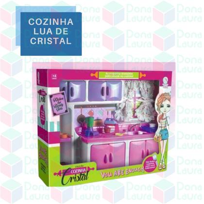 Imagem de Geladeira Cozinha Completa Brinquedo Menina Lua de Cristal