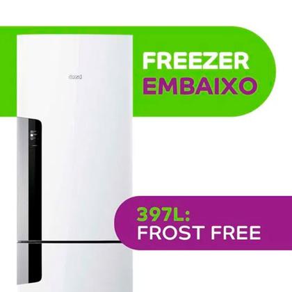 Imagem de Geladeira CRE44BB Frost Free Duplex 397L com freezer embaixo Consul