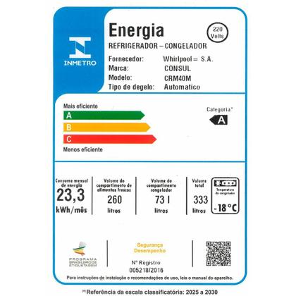 Imagem de Geladeira CRM40MB 333L Frost Free Duplex Consul
