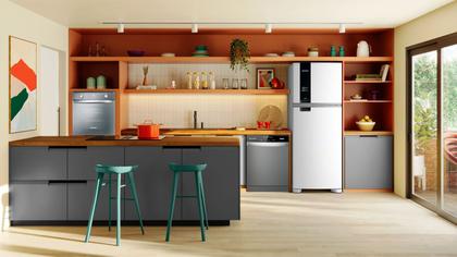 Imagem de Geladeira Duplex Frost Free 461 Litros A+++ Cor Branca com Tecnologia Turbo Control e Fresh Box - BRM56FB