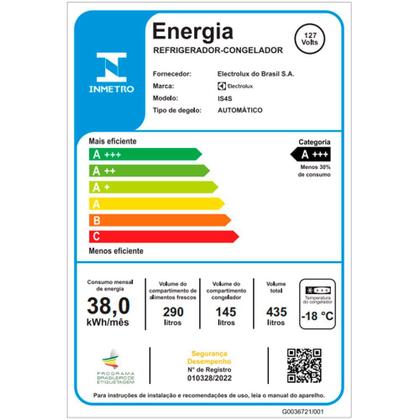 Imagem de Geladeira Electrolux Frost Free 2 Portas 435 Litros Inverter Side by Side