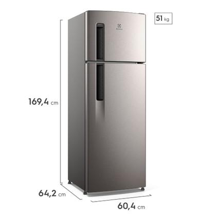 Imagem de Geladeira Electrolux Frost Free 320L Duplex Inox Look (TF38S)