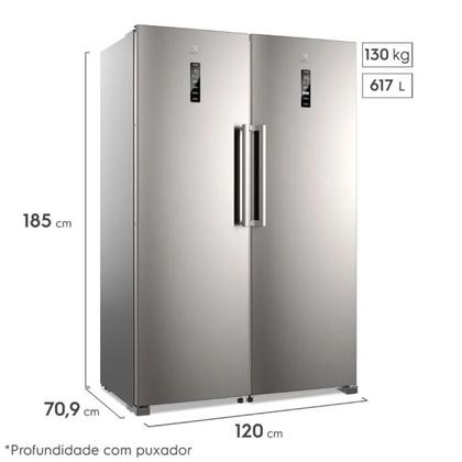 Imagem de Geladeira Electrolux Frost Free 355L Experience Com Autosense Twins Cor Inox (RTI4S)