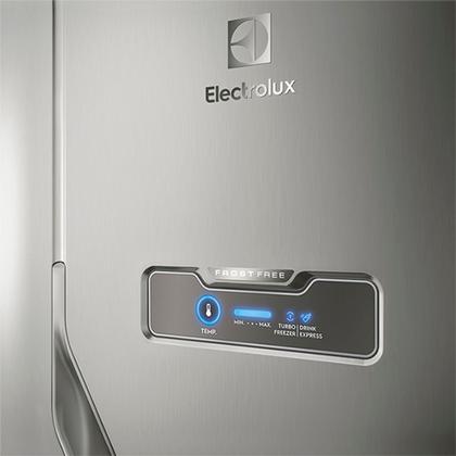 Imagem de Geladeira Electrolux Frost Free 371L Turbo Congelamento Duplex Cor Inox (DFX41)