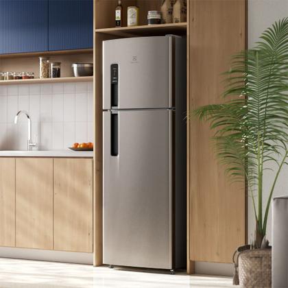 Imagem de Geladeira Electrolux Frost Free 380L AutoSense Duplex Inox Look (TF41S)