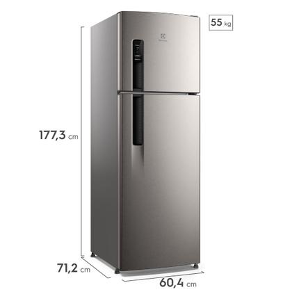 Imagem de Geladeira Electrolux Frost Free 380L AutoSense Duplex Inox Look (TF41S)