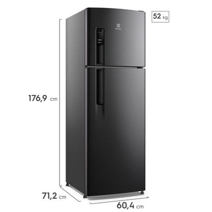Imagem de Geladeira Electrolux Frost Free 380L AutoSense Inverter Black Inox Look (IF41B)