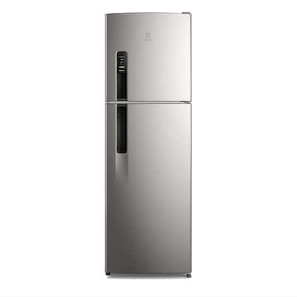 Geladeira Electrolux Frost Free 400L AutoSense Inverter Duplex Inox Look (IF44S)