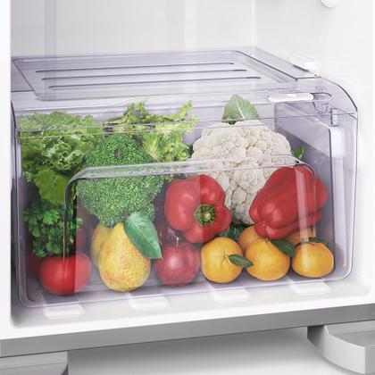 Geladeira Electrolux Frost Free 400L Efficient Turbo Freezer Duplex Inox Look (DFX44) Imagem de Geladeira Electrolux Frost Free 400L Efficient Turbo Freezer Duplex Inox Look (DFX44)