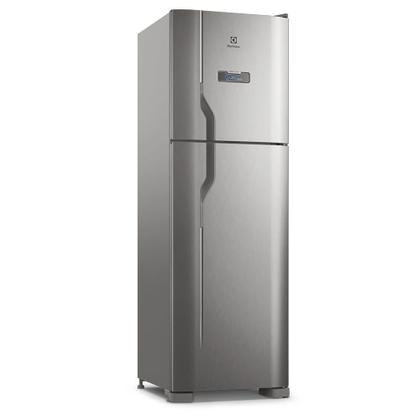 Imagem de Geladeira Electrolux Frost Free 400L Efficient Turbo Freezer Duplex Inox Look (DFX44)