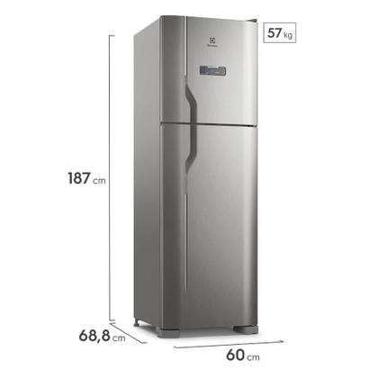 Geladeira Electrolux Frost Free 400L Efficient Turbo Freezer Duplex Inox Look (DFX44) Imagem de Geladeira Electrolux Frost Free 400L Efficient Turbo Freezer Duplex Inox Look (DFX44)
