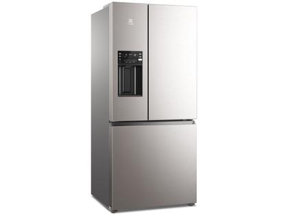 Imagem de Geladeira Electrolux Frost Free 540L Efficient com AutoSense e Dispenser de Água e Gelo 3 Portas Cor Inox Look (IM8IS)