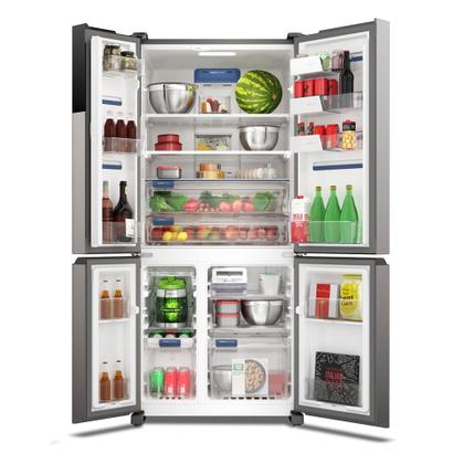 Imagem de Geladeira Electrolux Frost Free 581L Experience com FlexiSpace 4 Portas Cor Inox Look (IQ8S)