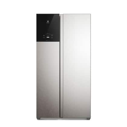 Geladeira Electrolux Frost Free Bivolt 624L Efficient com AutoSense Side by Side Inox Look (ES60S)