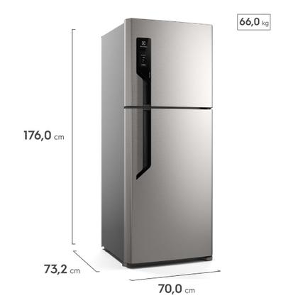 Imagem de Geladeira Electrolux Frost Free com AutoSense 431L Efficient Duplex Inox Look (TF70S)