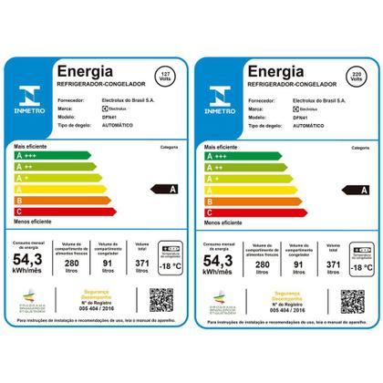 Imagem de Geladeira Electrolux Frost Free DFN41 371L